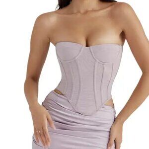 House of CB Lavender Strapless Corset Top